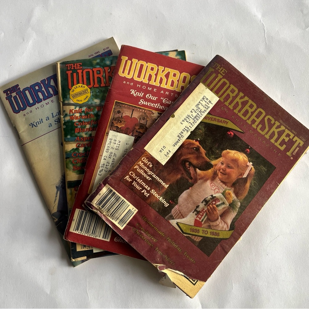Vintage 1985 Workbasket Magazine Lot Of 4